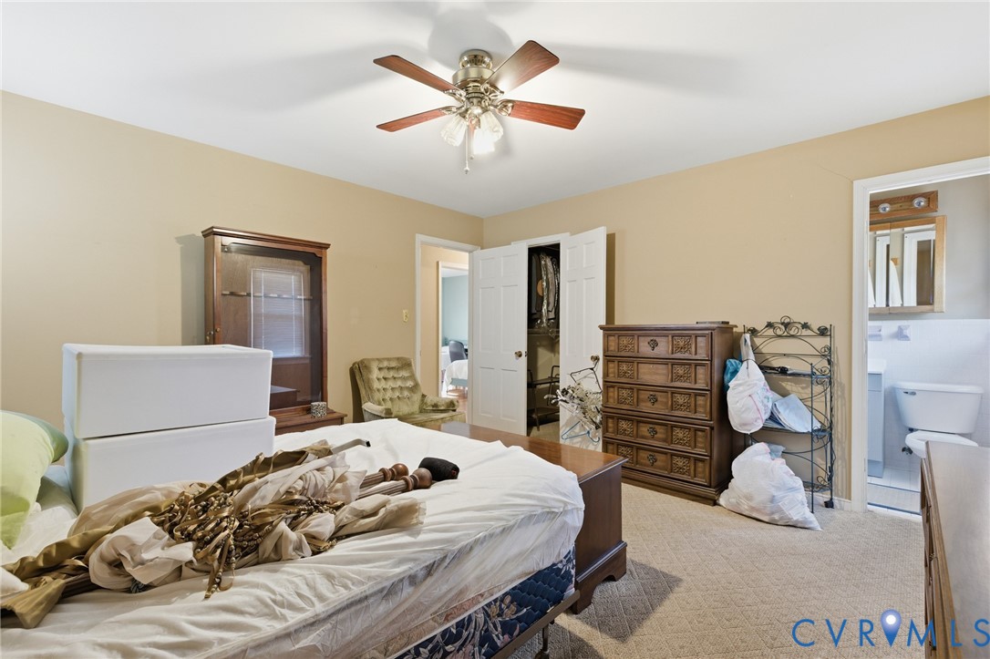 4500 Vauxhall Road Richmond, VA 23234 - Photo 21 of 30 Bedroom with carpet floors and a ceiling fan