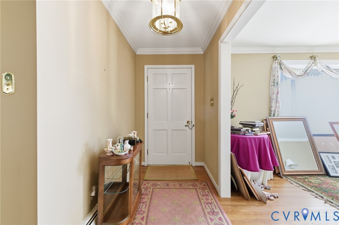 4500 Vauxhall Road Richmond, VA 23234 - Photo 4 of 30 Doorway to outside featuring ornamental molding, w