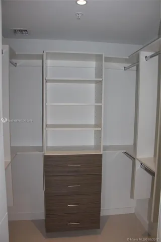 a view of walk in closet
