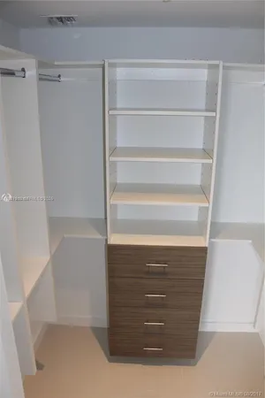 a view of walk in closet