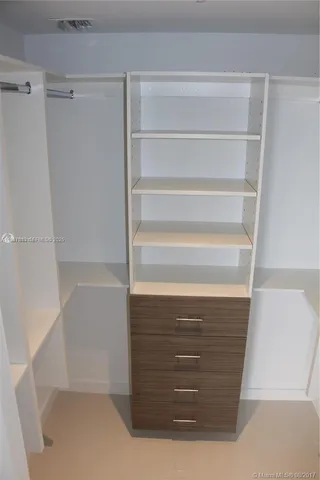 a view of walk in closet