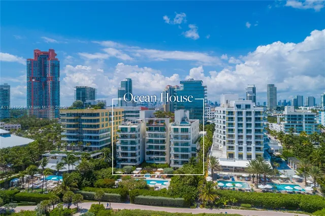 a view of a city with tall buildings