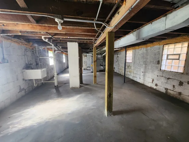 a view of basement