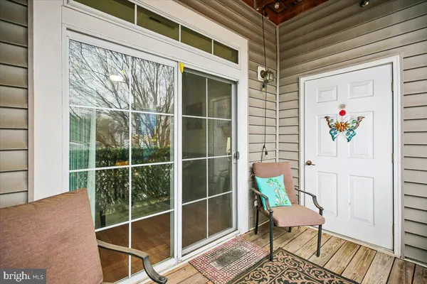 a outdoor living space with furniture
