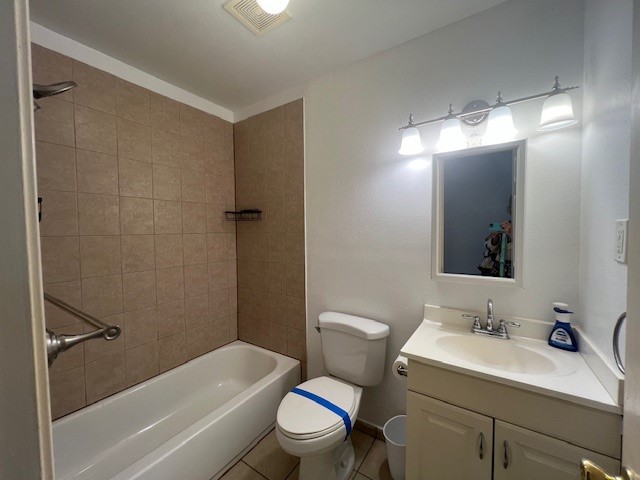 4721 9th Street, Unit A Bacliff, TX 77518 - Photo 13 of 27 a bathroom with a sink toilet vanity and shower