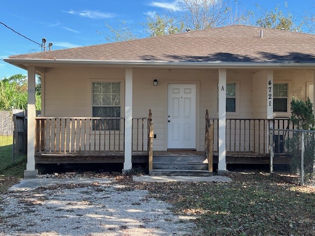 4721 9th Street, Unit A Bacliff, TX 77518 - Photo 2 of 27 a view of a house with a deck
