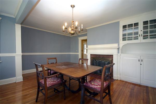14 Woodleigh Road Dedham, MA 02026 - Photo 2 of 24 a view of a dining room with furniture wooden floor and chandelier