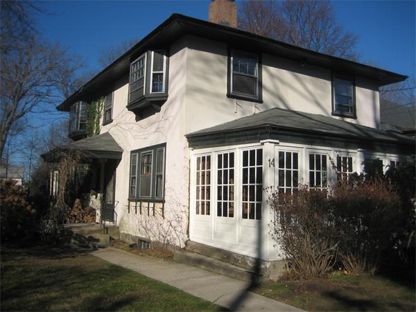 14 Woodleigh Road Dedham, MA 02026 - Photo 21 of 24 a front view of a house with a garden