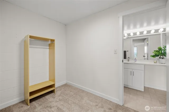 an empty room with window