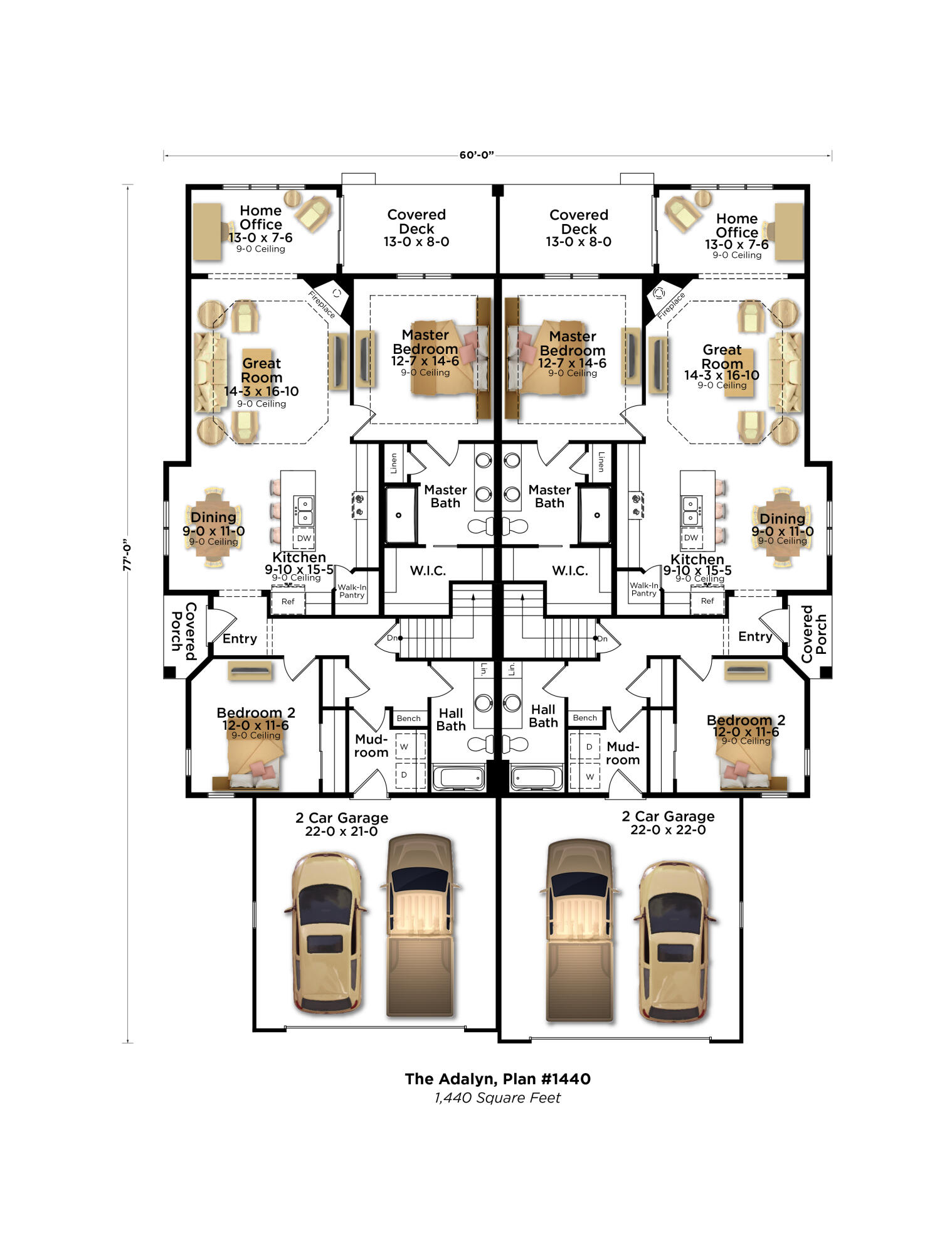 1568 Sandhill Lane, Unit 1002 Mukwonago, WI 53149 - Photo 5 of 5 Adalyn 1440 Chapman Villas Floor Plan