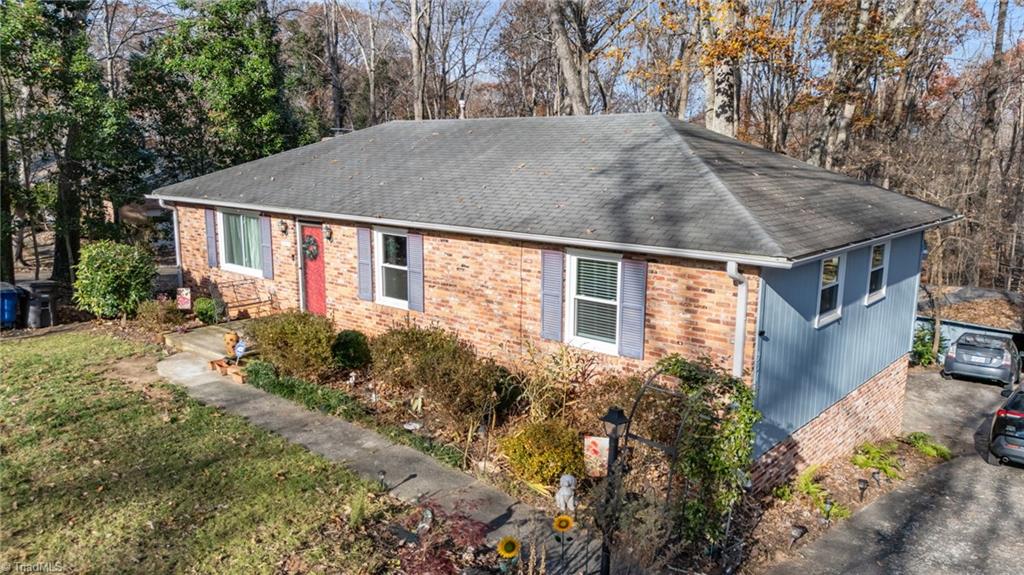 931 Ransom Road Winston-Salem, NC 27106 - Photo 39 of 48 Overhead front view of the home.