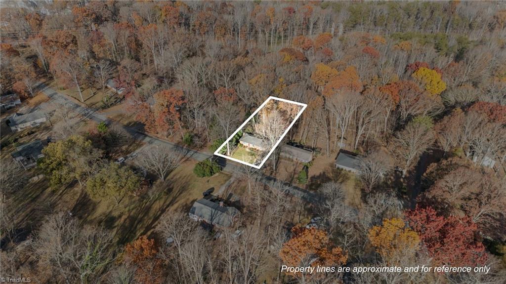 931 Ransom Road Winston-Salem, NC 27106 - Photo 46 of 48 Overhead shot showing the approximate lot dimensions.