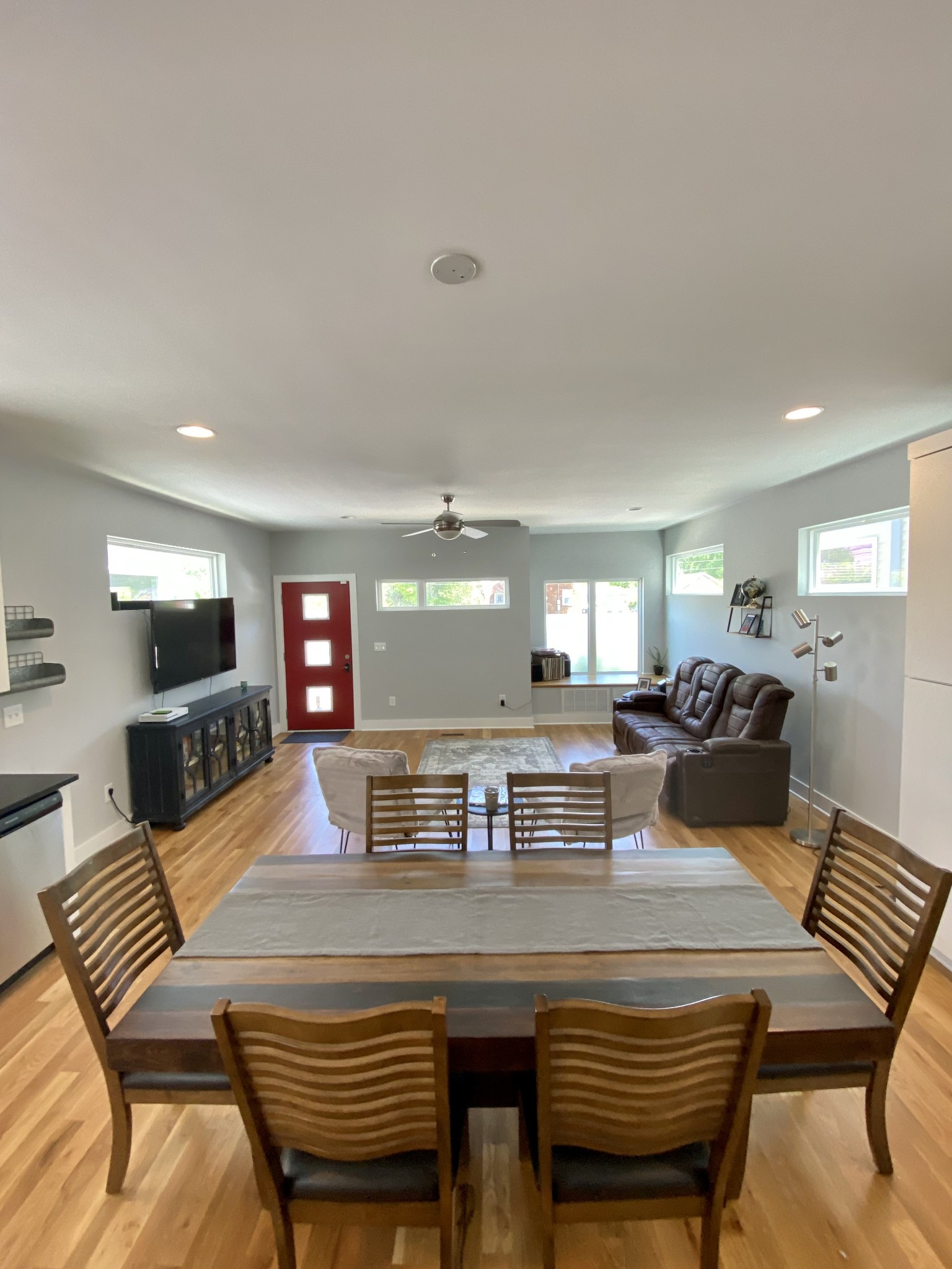 200 B Sunset Drive Nashville, TN 37207 - Photo 8 of 31 a living room with furniture and a wooden floor