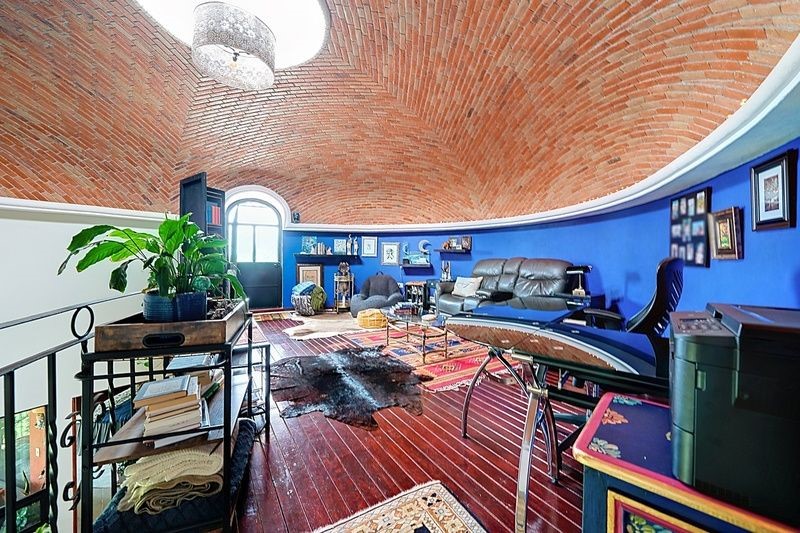 6 Rancho Los Labradores Vonore, TN 37885 - Photo 20 of 30 a view of a patio with table and chairs potted plants with wooden floor
