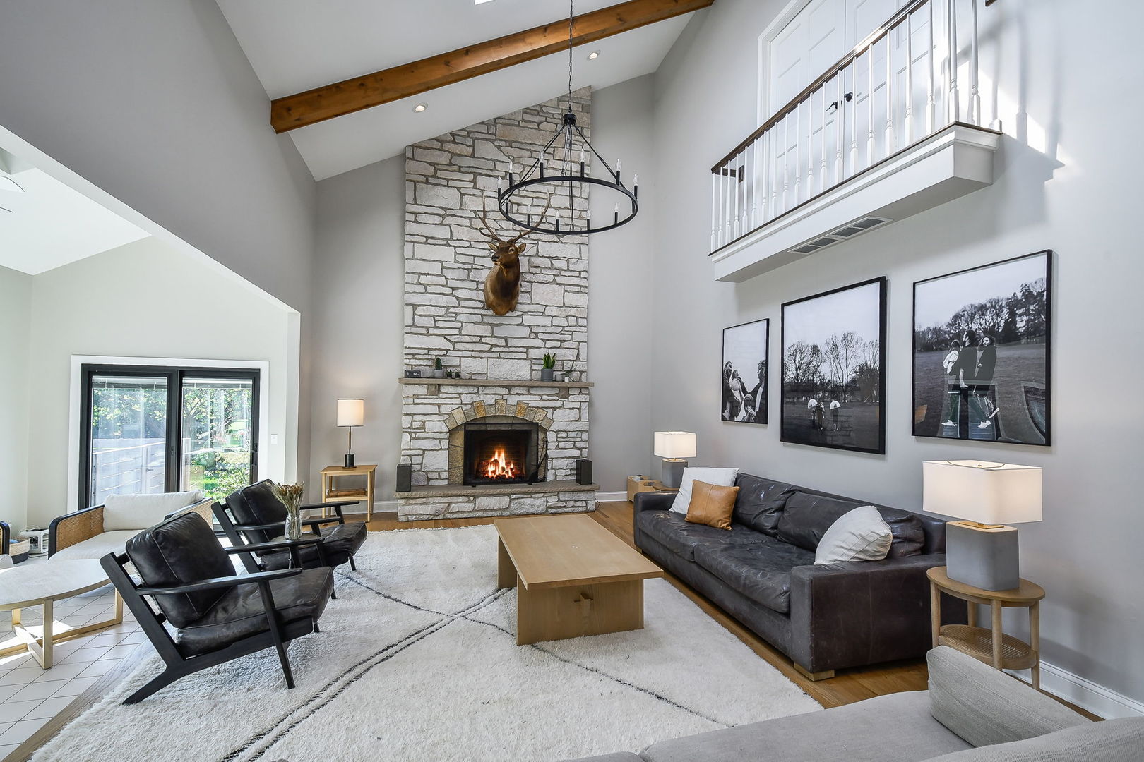 24 Winners Cup Circle Wheaton, IL 60189 - Photo 11 of 46 a living room with furniture and a fireplace