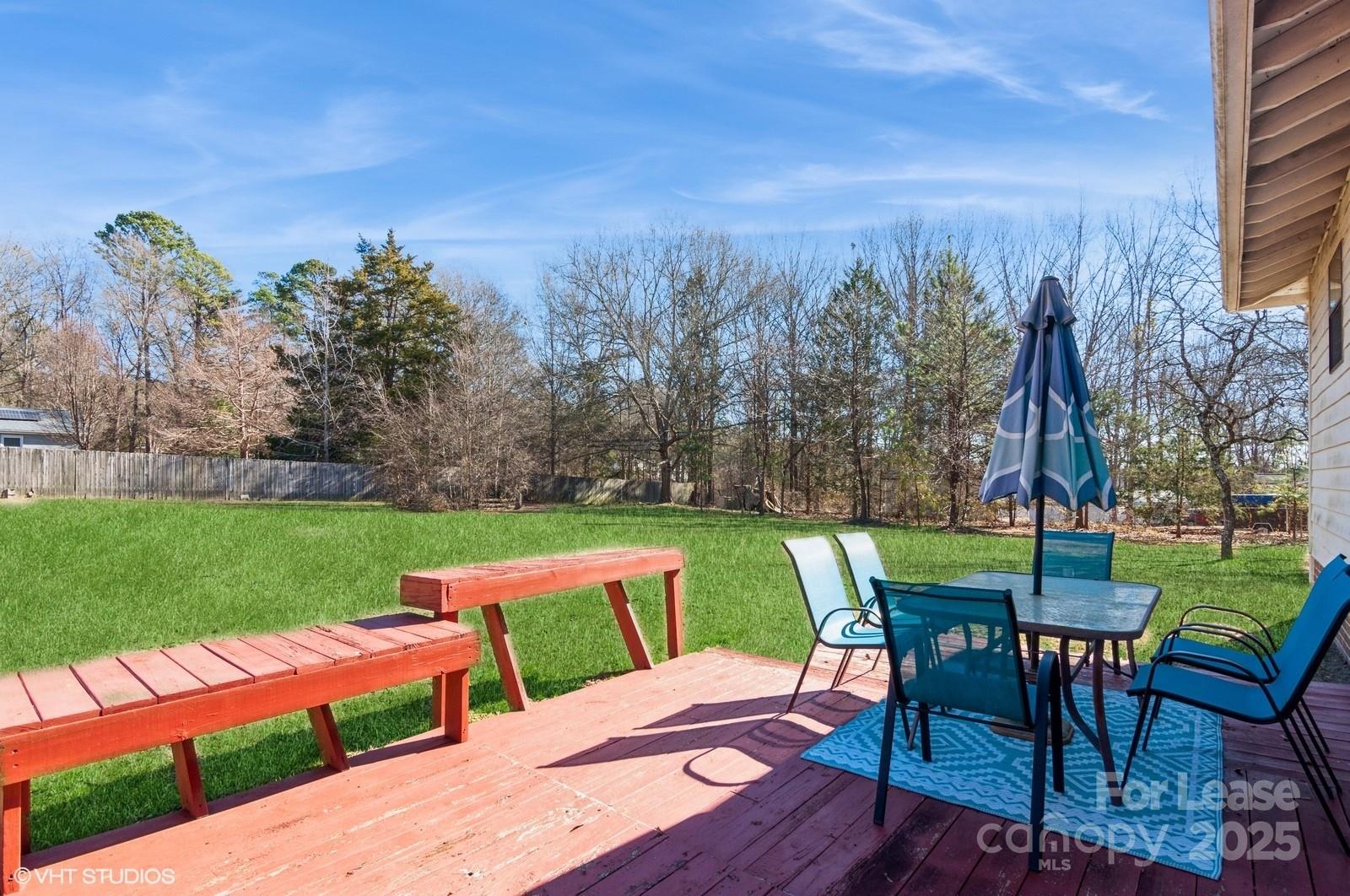 9938 Sandra Lane Fort Mill, SC 29707 - Photo 28 of 36 a view of a chairs and table in patio with a yard