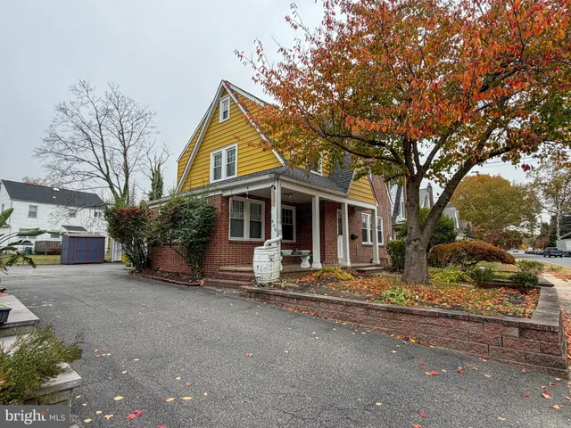 a front view of a house with entertaining space