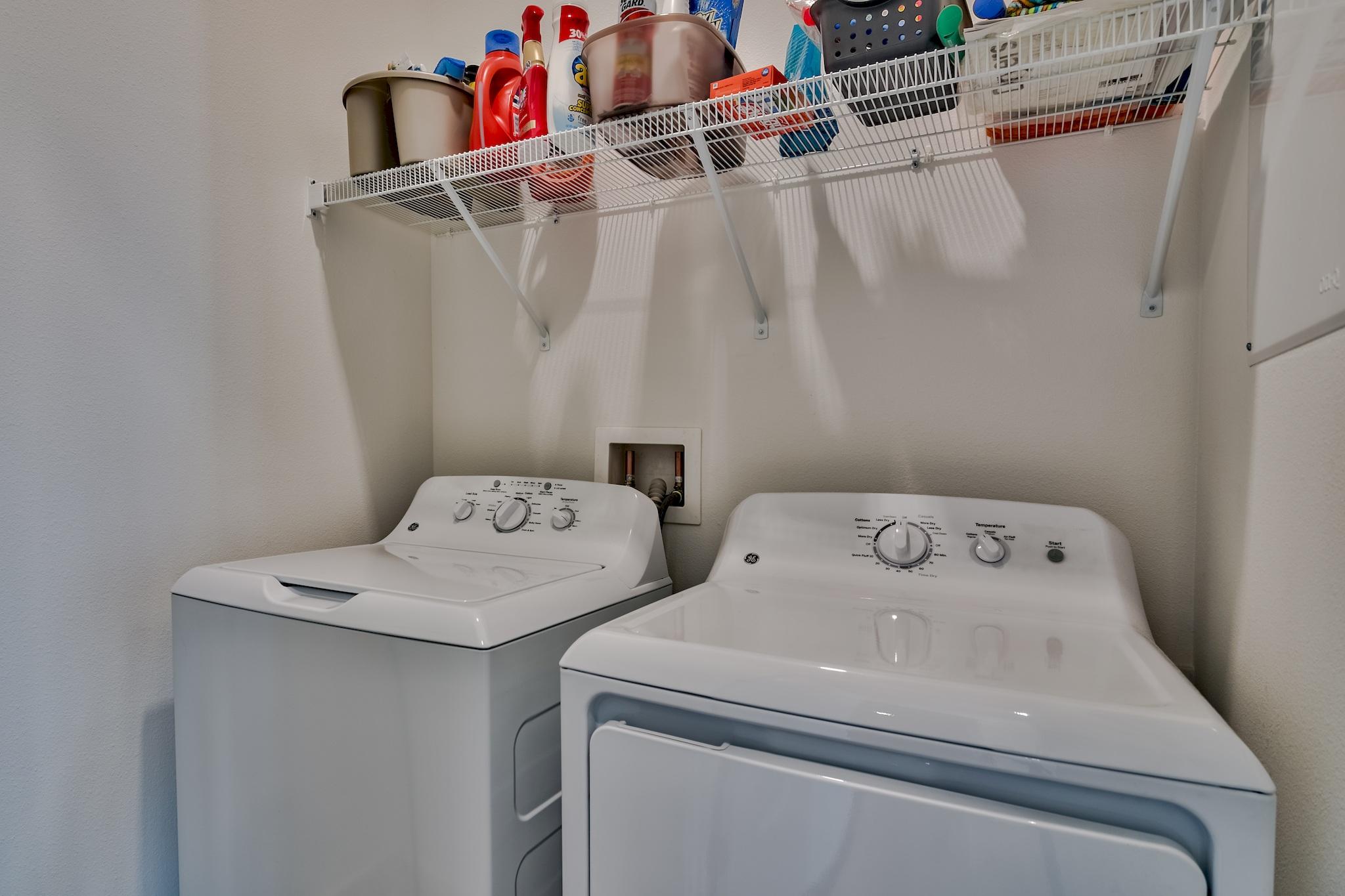 94 Milestone Drive Inlet Beach, Unit C Inlet Beach, FL 32461 - Photo 15 of 41 a utility room with dryer and washer