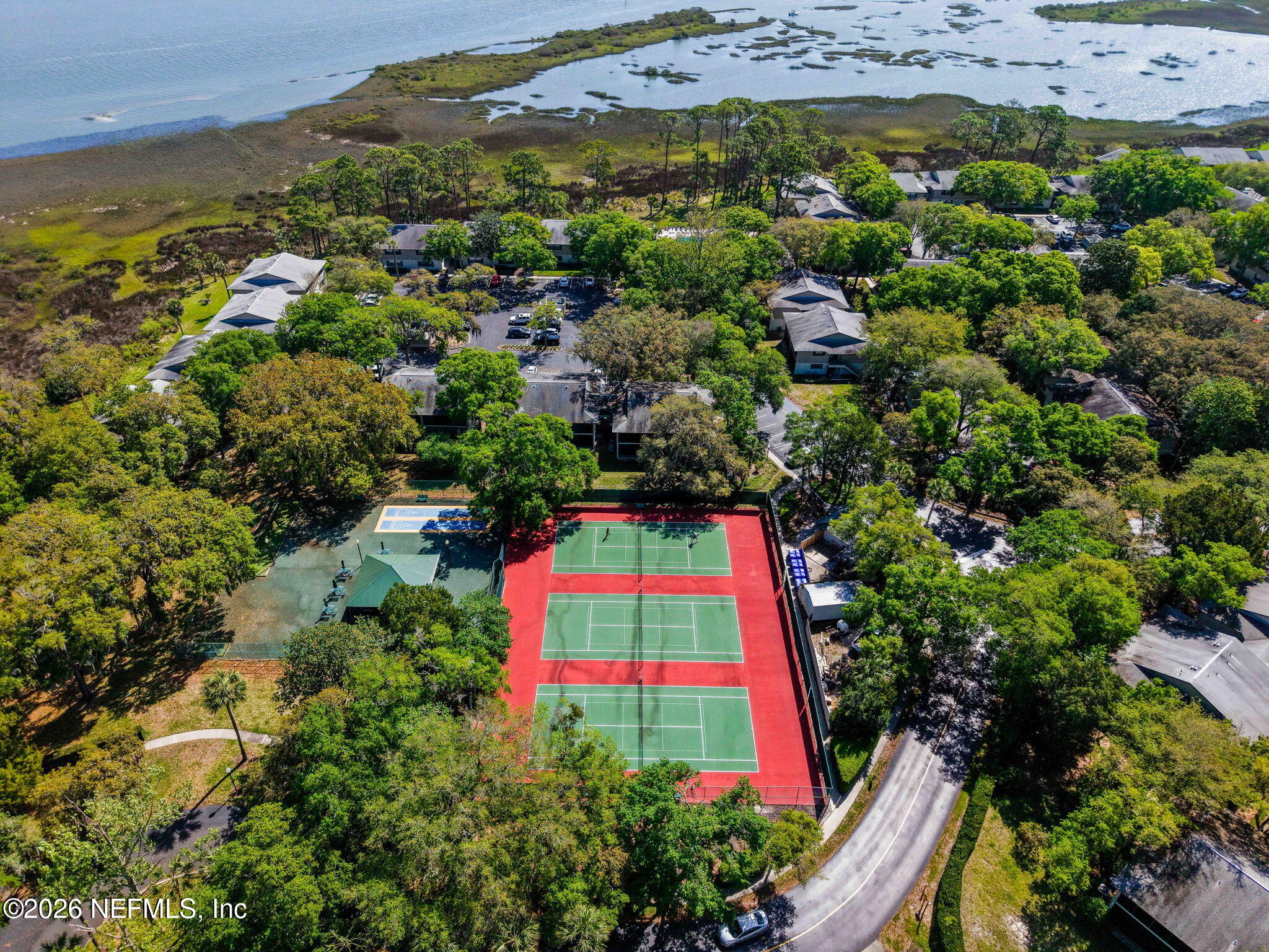 36 Navarra Court St. Augustine, FL 32086 - Photo 31 of 42 an aerial view of house with outdoor space and swimming pool