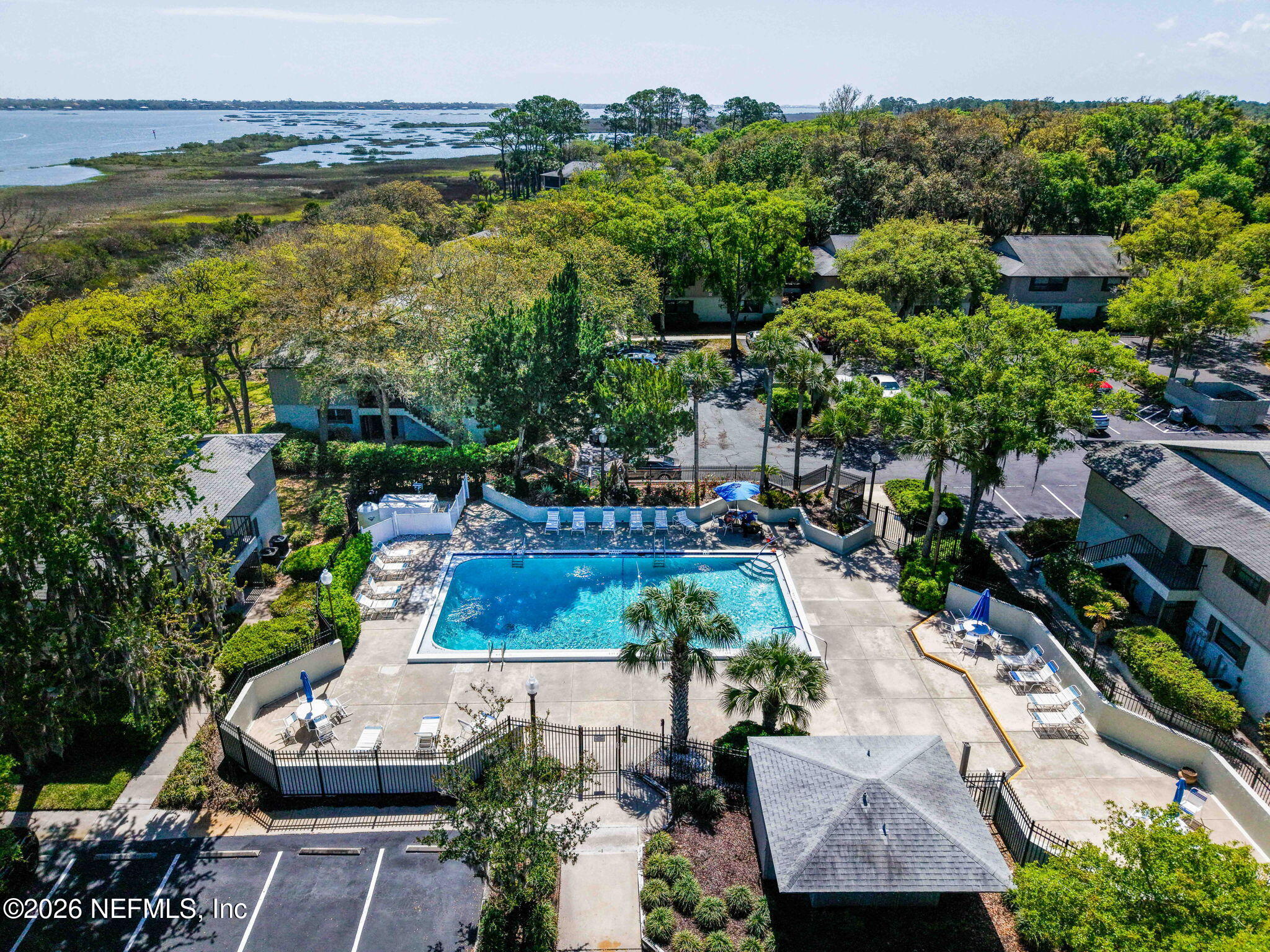 36 Navarra Court St. Augustine, FL 32086 - Photo 34 of 42 an aerial view of residential houses with outdoor space and swimming pool