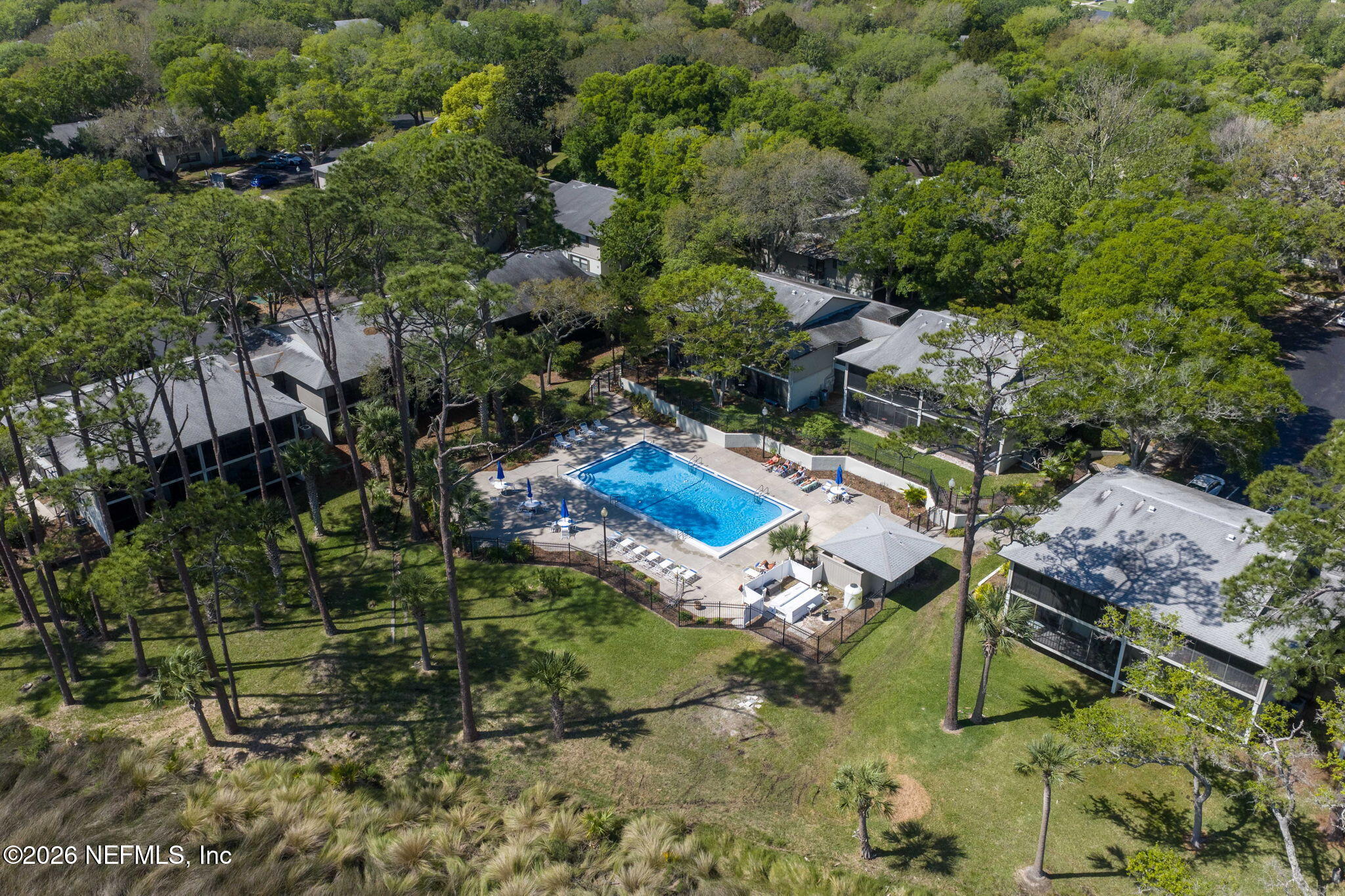 36 Navarra Court St. Augustine, FL 32086 - Photo 41 of 42 an aerial view of residential house with outdoor space and swimming pool