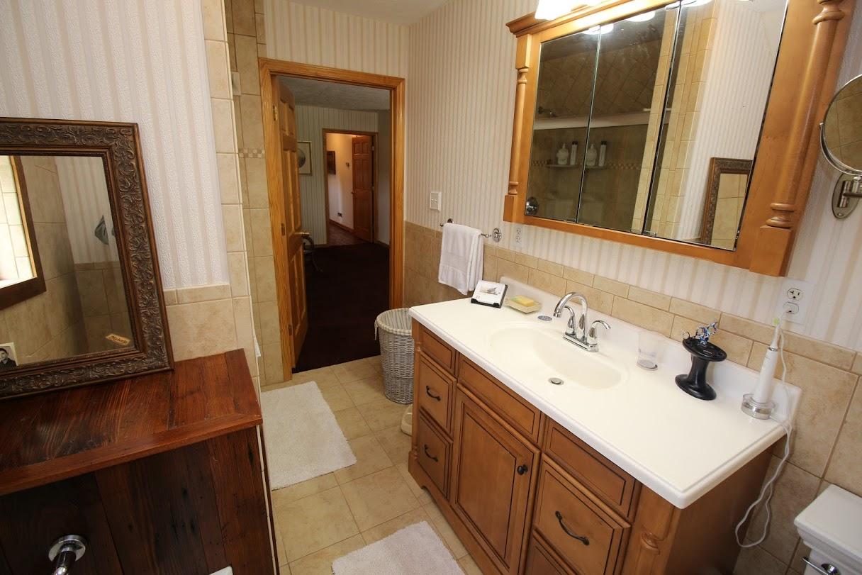 2185 Loops Road Rainelle, WV 25962 - Photo 45 of 109 a bathroom with a sink a mirror and a vanity
