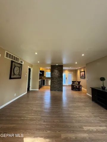 a view of a livingroom with furniture