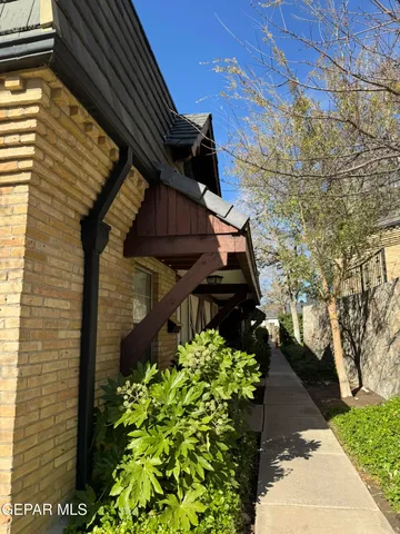 a backyard of a house