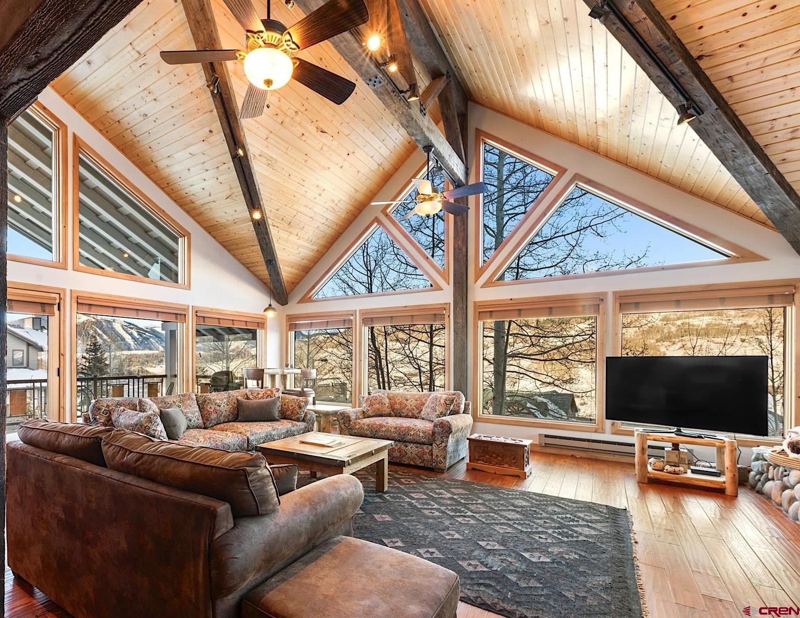 10 Ruby Drive Crested Butte, CO 81225 - Photo 8 of 42 a living room with furniture and a flat screen tv