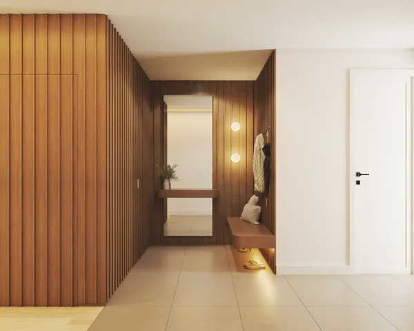 a view of a hallway with bathroom and shower