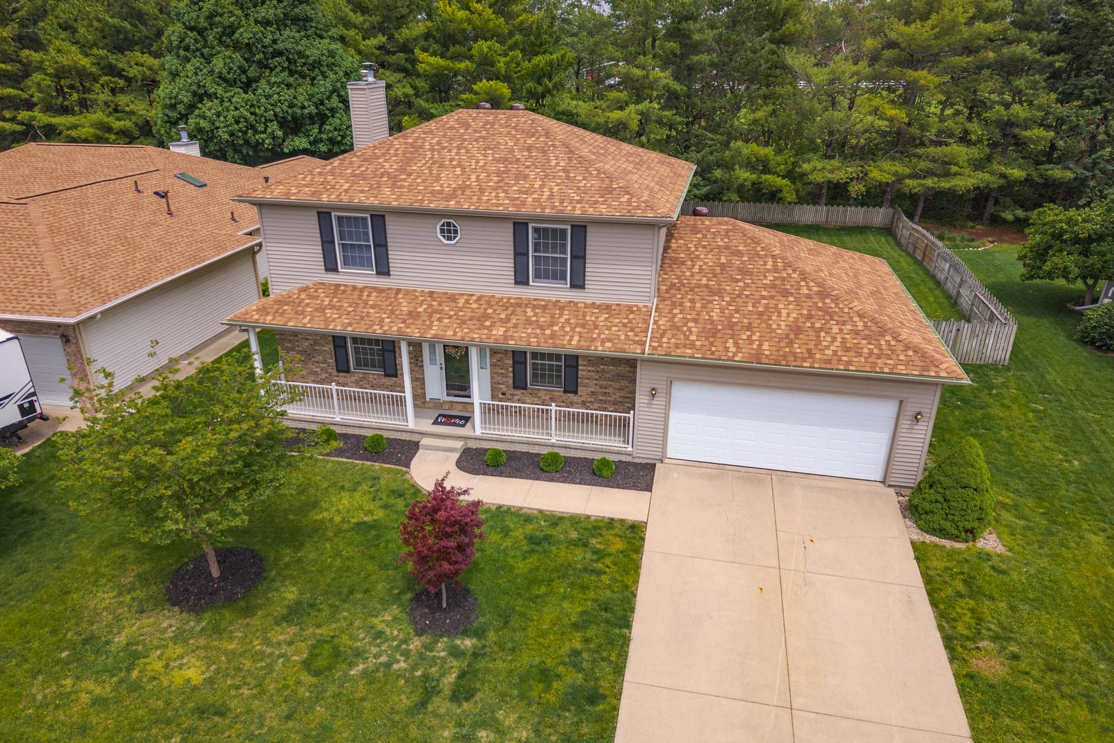 814 Landau Lane Normal, IL 61761 - Photo 53 of 58 a aerial view of a house with a yard