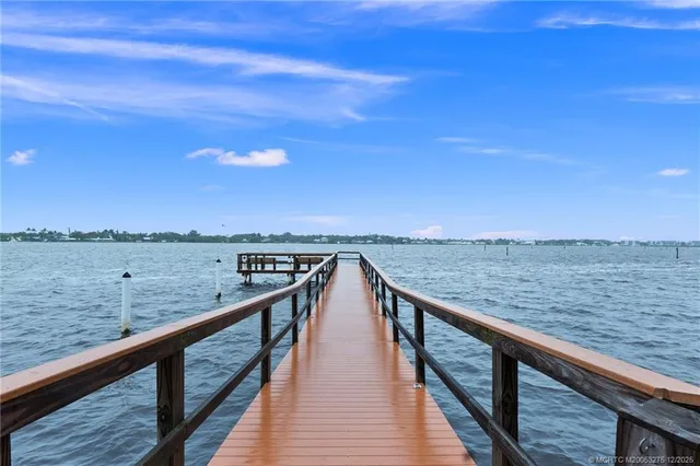 an outdoor space with furniture