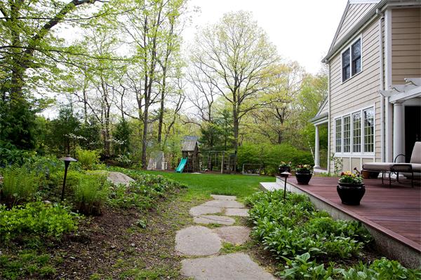 46 Yarmouth Road Wellesley, MA 02481 - Photo 2 of 11 a garden view with a seating space