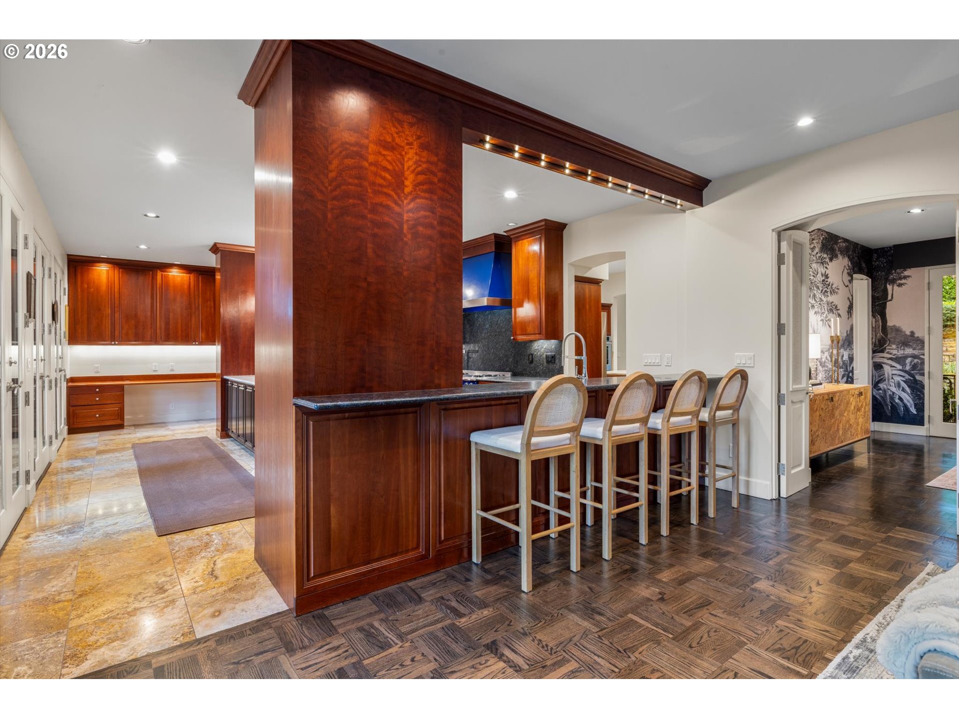 1616 South Greenwood Road Portland, OR 97219 - Photo 22 of 48 a view of a dining room with furniture and wooden floor