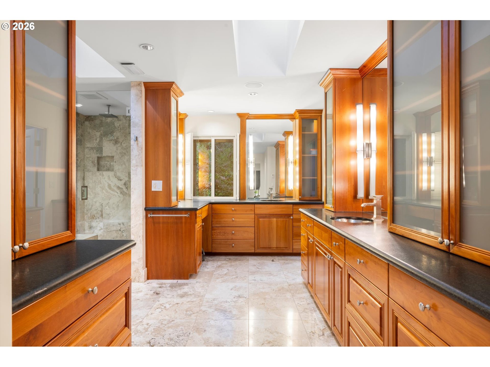 1616 South Greenwood Road Portland, OR 97219 - Photo 39 of 48 a large kitchen with kitchen island a large window