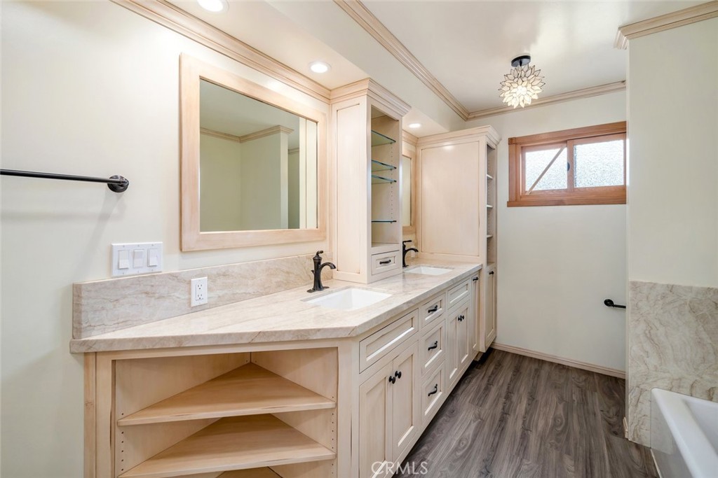 9170 Santa Lucia Road Atascadero, CA 93422 - Photo 34 of 60 a bathroom with a sink and a mirror