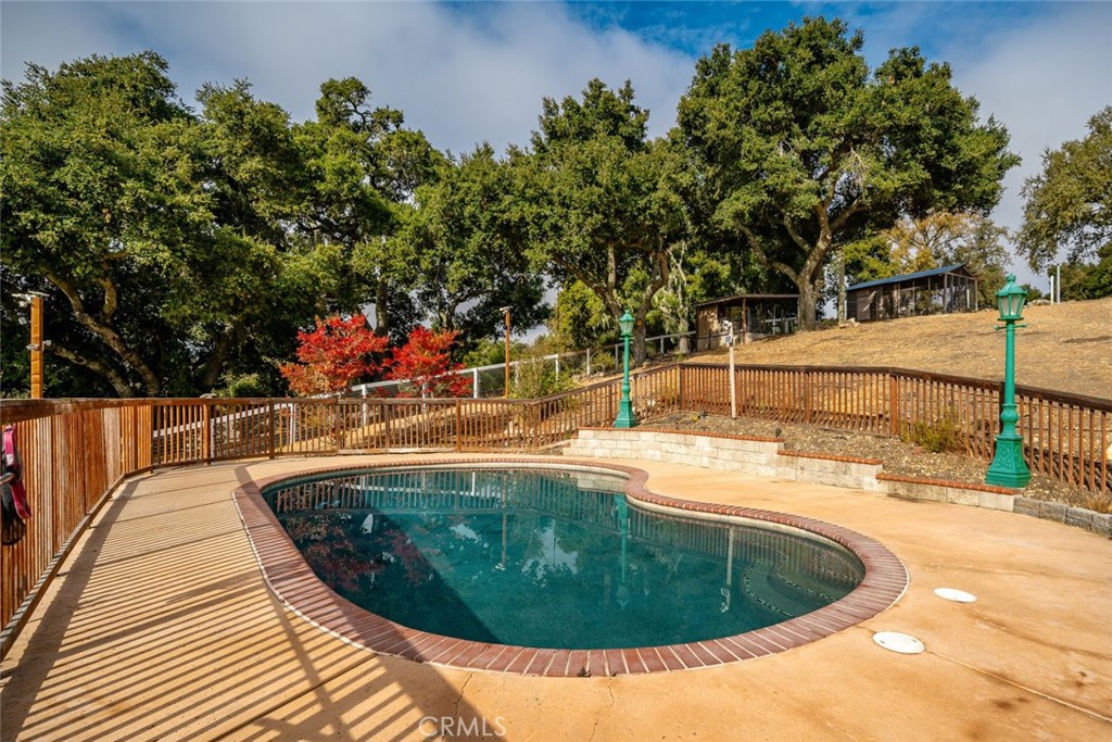 9170 Santa Lucia Road Atascadero, CA 93422 - Photo 43 of 60 a view of a swimming pool with a patio