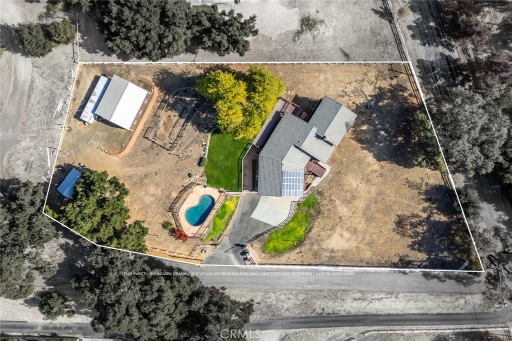 9170 Santa Lucia Road Atascadero, CA 93422 - Photo 60 of 60 an aerial view of a house with a swimming pool