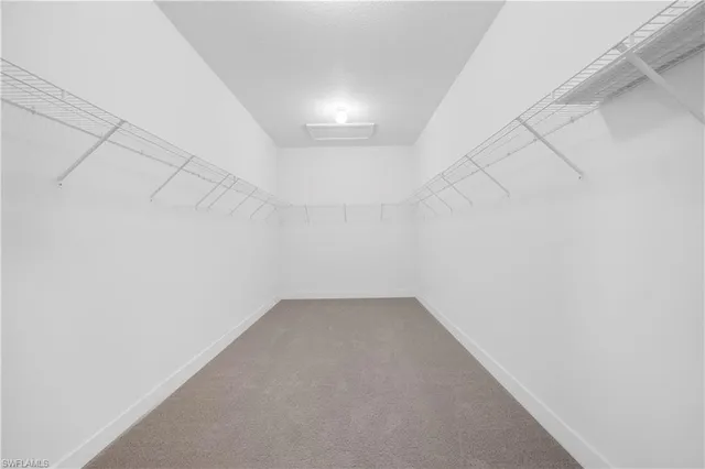 an empty room with a workbench