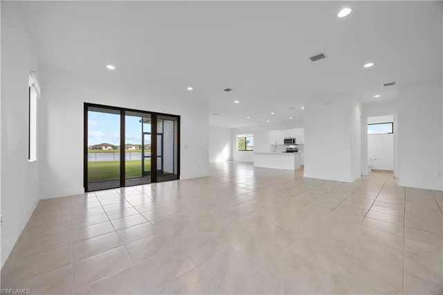 a view of an empty room