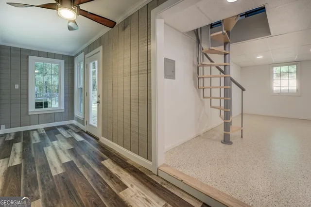 a view of a lake with a bench