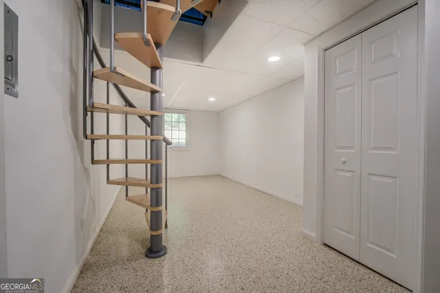 a view of a lake with a mountain in the background