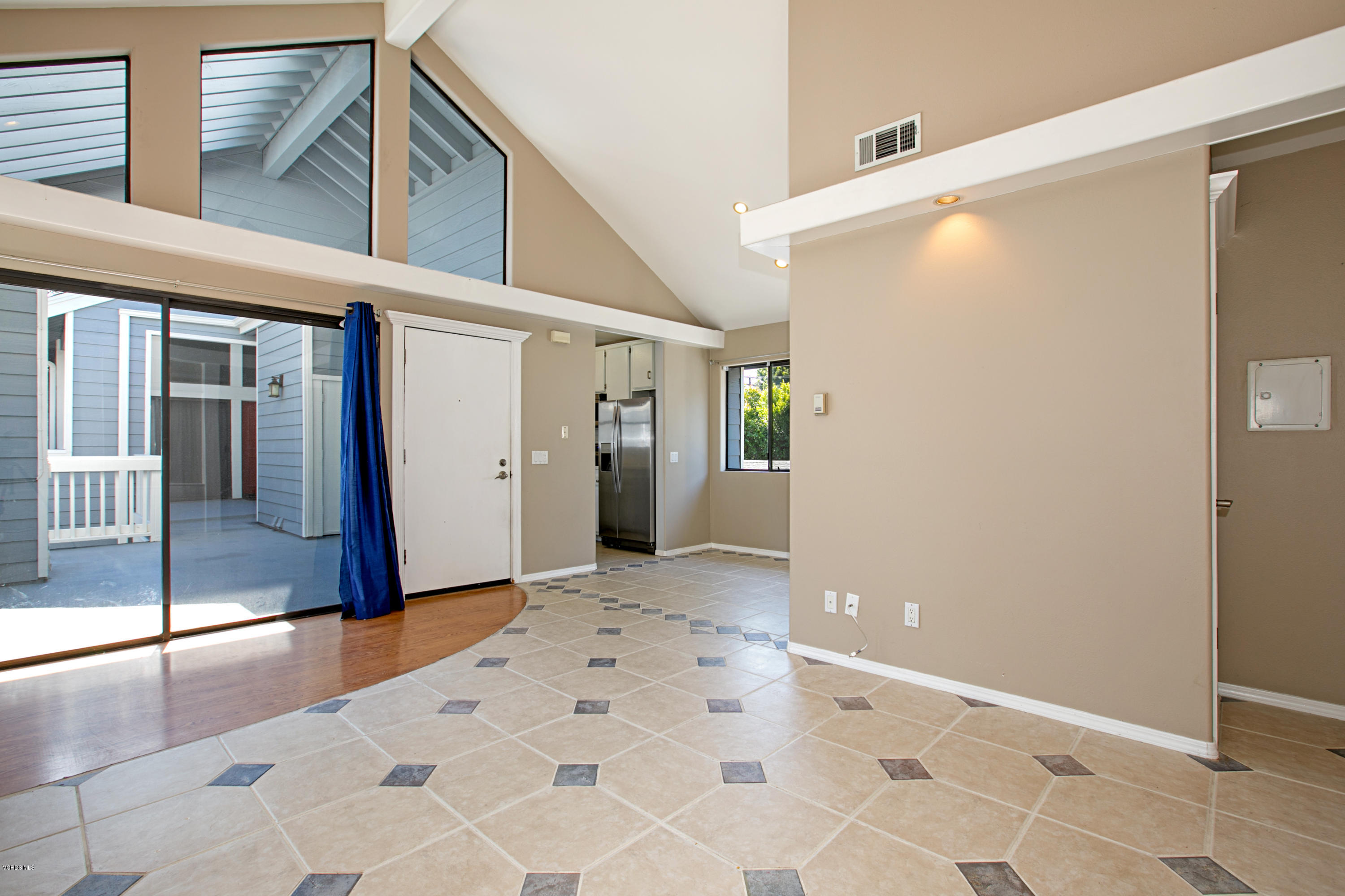 a view of an entrance to house