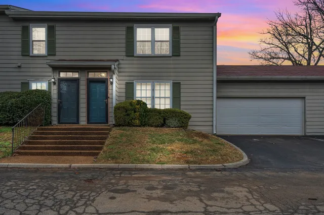 a front view of a house