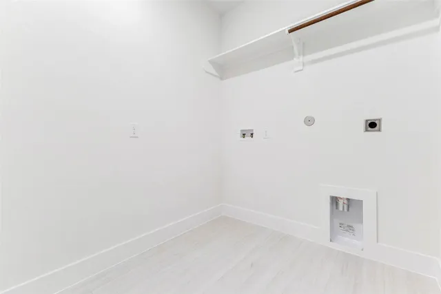 a view of a room with an empty space