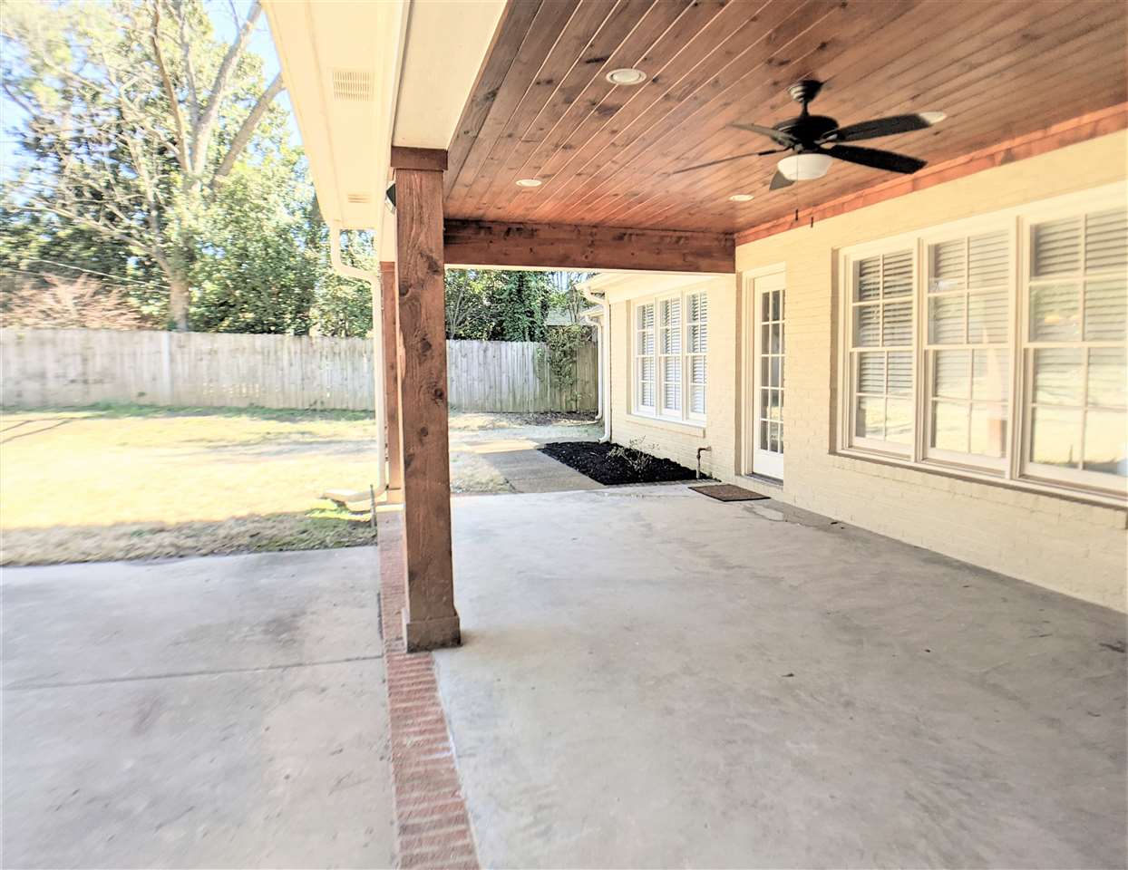 4444 Princeton Road Memphis, TN 38117 - Photo 25 of 25 Covered Patio with recessed lighting & fan
