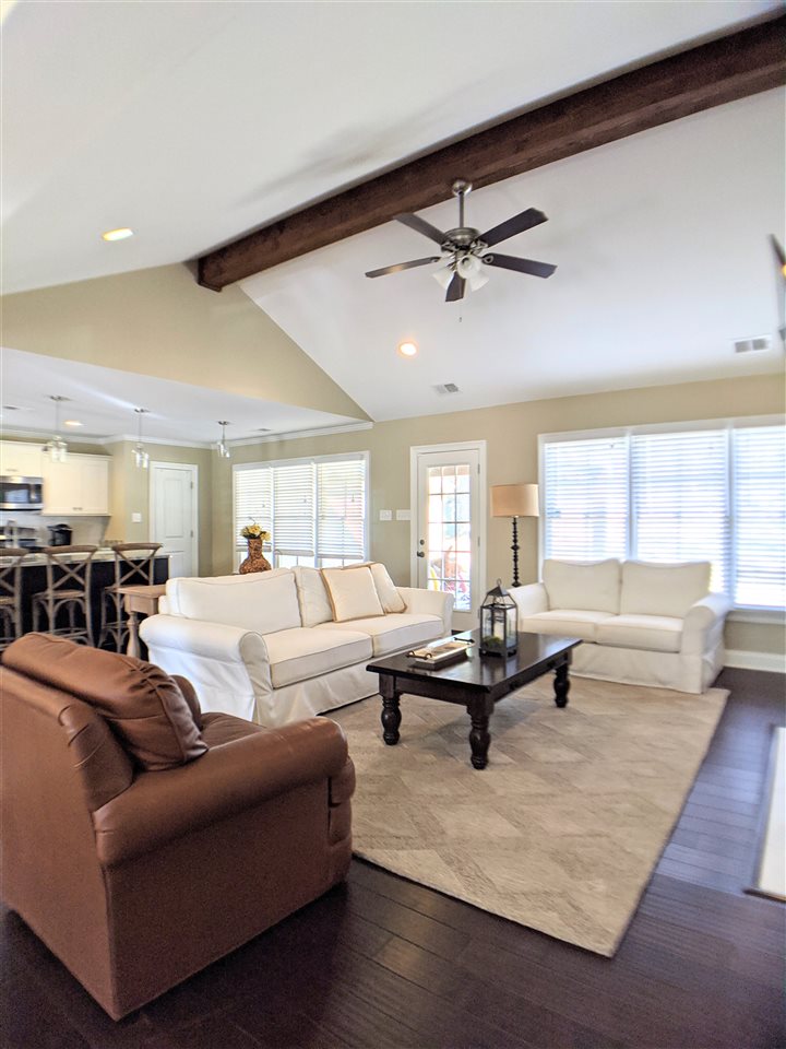 4444 Princeton Road Memphis, TN 38117 - Photo 7 of 25 Open Great Room with vaulted and beamed ceiling