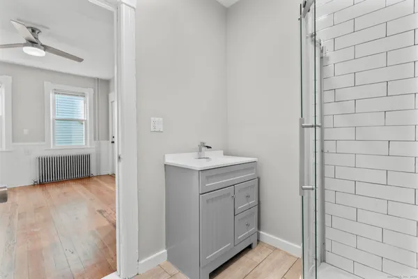 a view of a bathroom with a sink