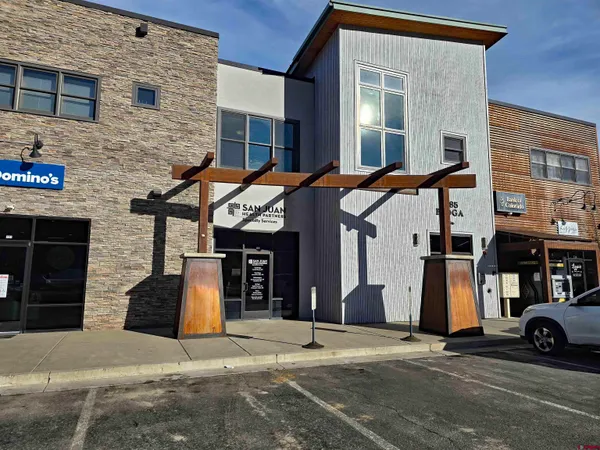 a view of a building with street