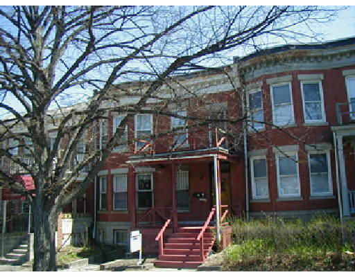 a front view of a house